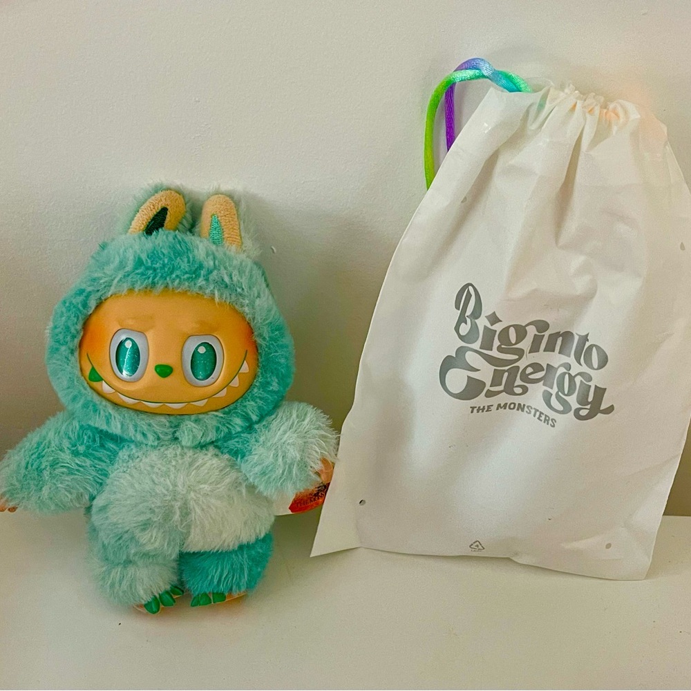 Labubu Monster Plush Keychain - Green